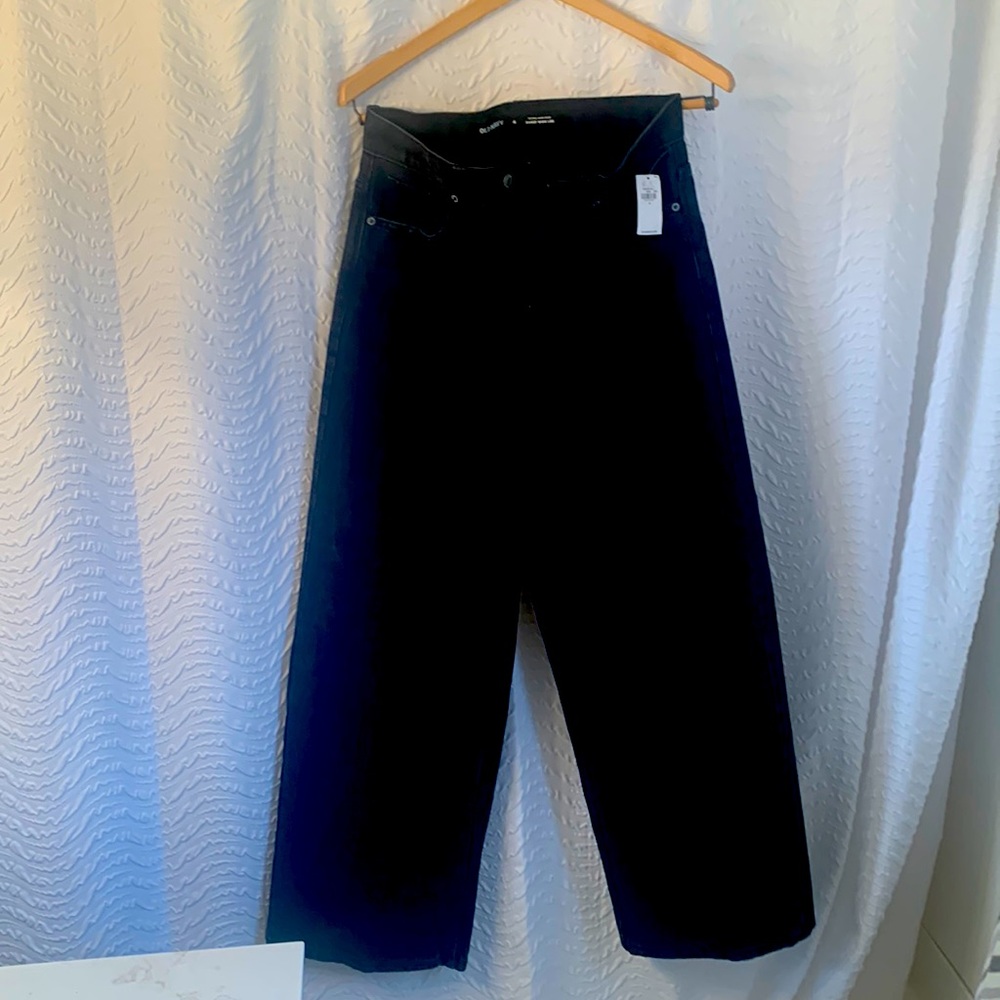 Brand New Old Navy Extra High-Rise Baggy Wide Leg Black Jeans